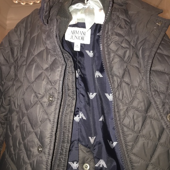 Hot Armani Junior boys winter Dbl breasted jacket